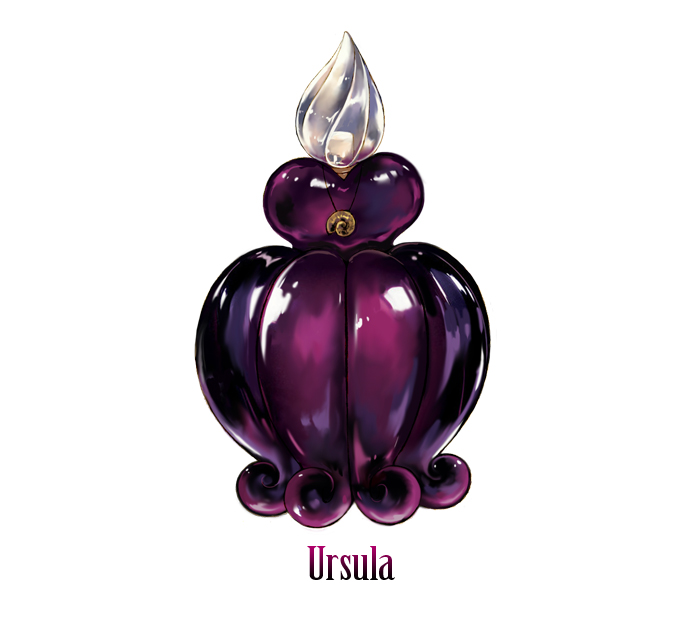 bottle disney jewelry necklace no_humans perfume_(band) shell tamagotaberu tentacles the_little_mermaid_(disney) ursula