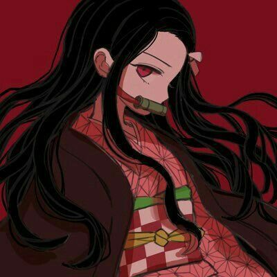 1girl bamboo bit_gag black_hair brown_hair checkered_haori checkered_sash forehead gag gagged gradient_hair hair_ribbon haori japanese_clothes kamado_nezuko kimetsu_no_yaiba kimono kishimen_hair long_hair long_sleeves looking_at_viewer lowres multicolored_hair pink_eyes pink_kimono pink_ribbon red_background ribbon sash simple_background solo very_long_hair