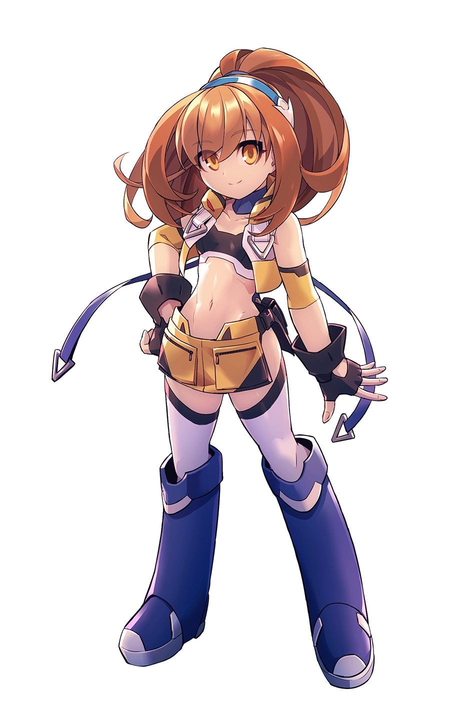 1girl azure_striker_gunvolt gunvolt_chronicles_luminous_avenger_ix highres kohaku_(gunvolt) official_art smile tagme