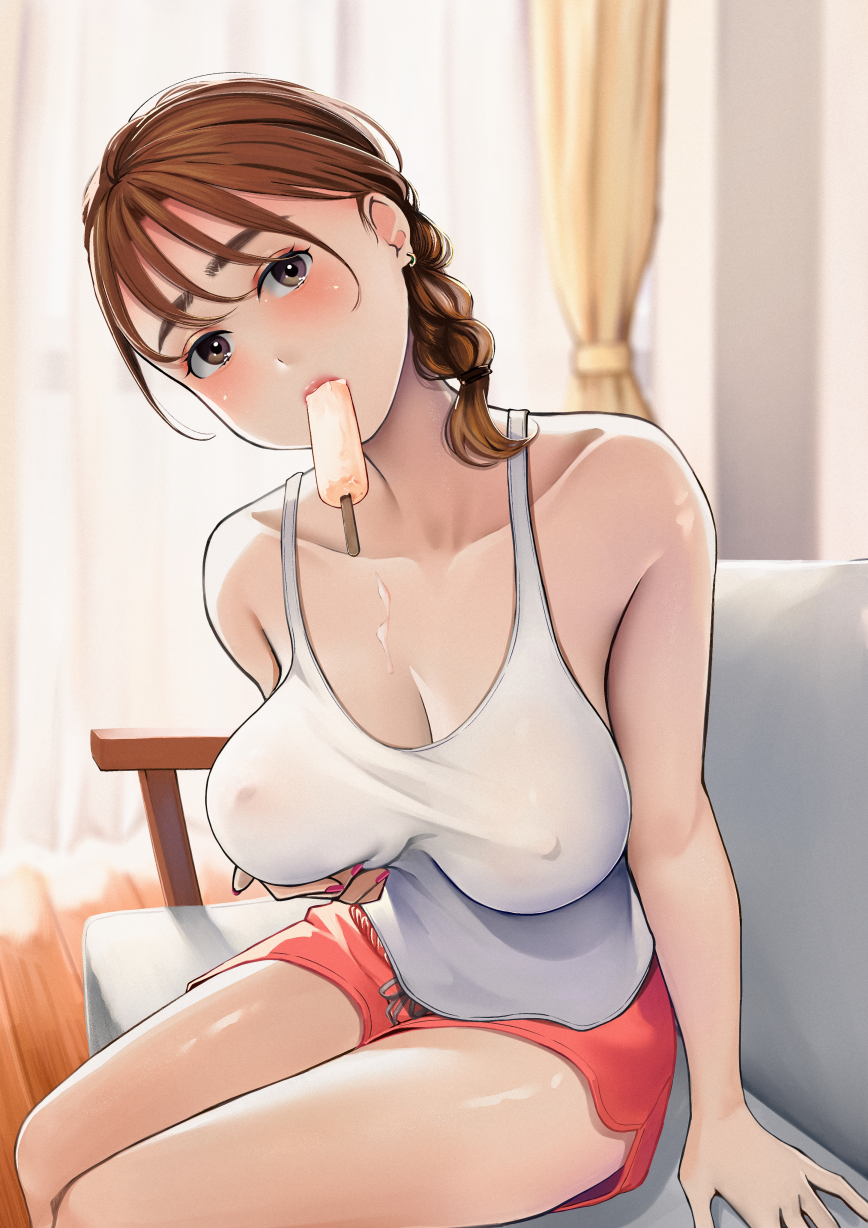 1girl applying_manicure highres nail_polish neko_neko_koneko original