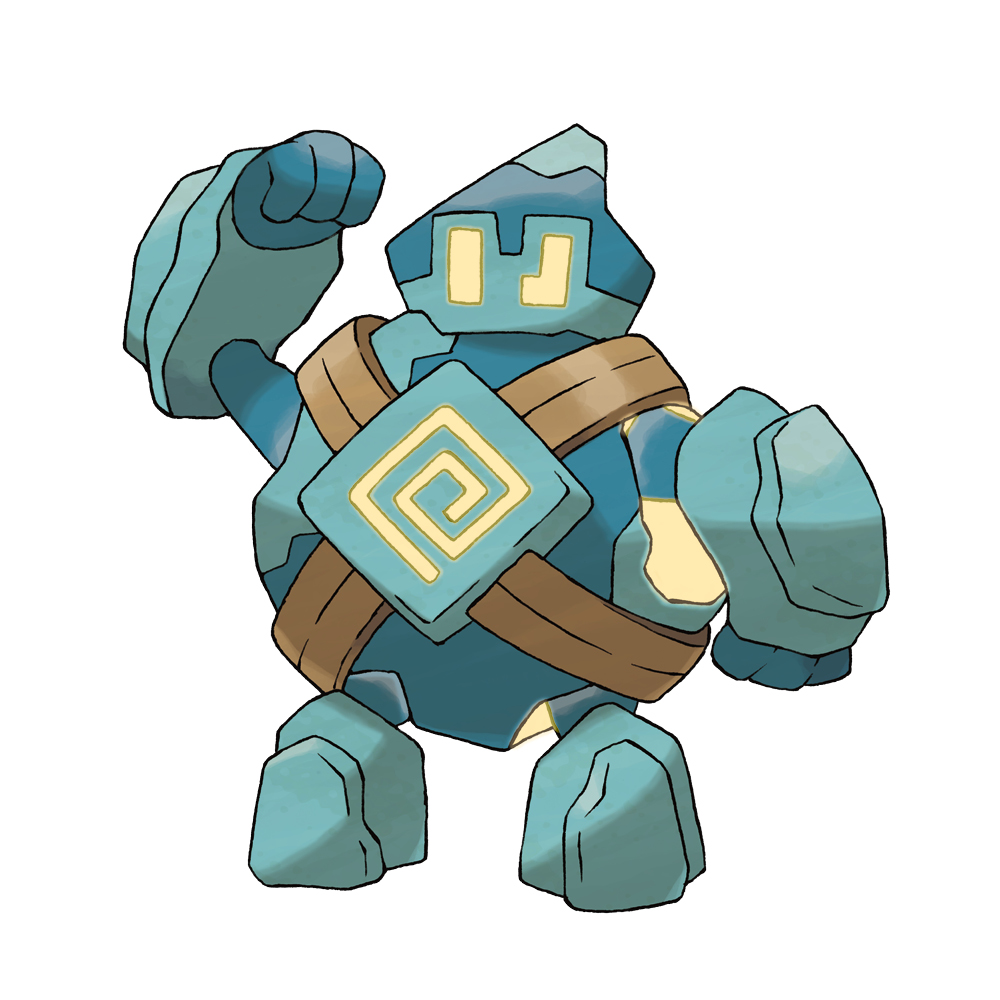 arm_up artist_request asymmetrical_eyes clenched_hands full_body gen_5_pokemon golem golett nintendo no_humans official_art pokemon pokemon_(creature) pokemon_bw pokemon_focus simple_background solo standing third-party_source white_background yellow_eyes