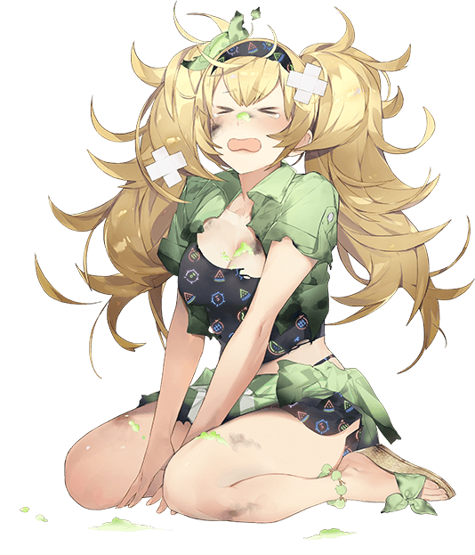 1girl akira_(kadokawa) full_body gambier_bay_(kancolle) gambier_bay_(summer)_(kancolle) gambier_bay_mk_ii_(kancolle) hair_between_eyes kantai_collection official_art shirt solo torn_clothes torn_shirt transparent_background