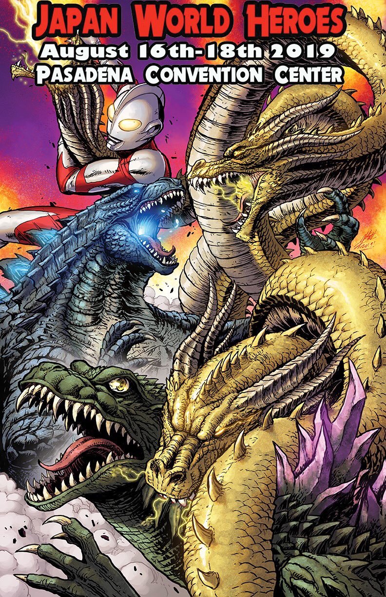 alien blue_eyes conjoined dinosaur dragon electricity energy giant giant_male giant_monster glowing glowing_eyes glowing_mouth godzilla godzilla:_king_of_the_monsters godzilla_(2014) godzilla_(series) godzilla_2000:_millennium highres hydra kaiju king_ghidorah legendary_pictures matt_frank monsterverse multiple_heads toho tsuburaya_productions ultra_series ultraman yellow_eyes
