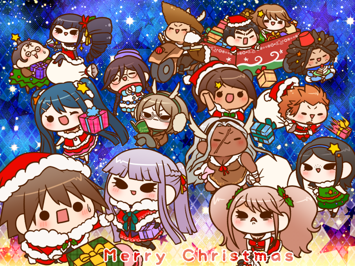 6+boys 6+girls afterimage ahoge alcohol alternate_costume animal_costume annoyed antlers argyle_background arms_up asahina_aoi bags_under_eyes bandaged_arm bandages bare_arms bare_shoulders beard beard_stubble belt belt_buckle big_hair black-framed_eyewear black_belt black_choker black_eyes black_footwear black_gloves black_hair black_shirt blonde_hair blue_background blue_hair blue_hairband blue_scarf blue_sleeves blue_socks blunt_bangs blunt_ends book boots bow bowtie bra braid breasts brown_coat brown_dress brown_footwear brown_hair brown_hairband brown_jacket brown_pants buckle buttons cake cake_slice capelet celestia_ludenberg choker christmas christmas_tree_costume cleavage closed_mouth coat collared_coat collared_jacket collared_shirt commentary_request crossdressing crossed_ankles crossed_legs cup danganronpa:_trigger_happy_havoc danganronpa_(series) dark-skinned_female dark-skinned_male dark_skin dreadlocks dress drill_hair drink drinking_glass dropping ear_piercing earmuffs eating english_text enoshima_junko everyone eyelashes facial_hair facial_mark fake_antlers fat fat_man food fork freckles fruit fujisaki_chihiro fukawa_toko fur-trimmed_capelet fur-trimmed_coat fur-trimmed_dress fur-trimmed_headwear fur-trimmed_pants fur-trimmed_shirt fur-trimmed_sleeves fur_trim furrowed_brow gift glasses gloves goatee green_bow green_bowtie green_shirt green_skirt grey_pants grey_pantyhose hagakure_yasuhiro hair_between_eyes hair_ornament hairband hairclip hand_on_own_hip happy hat hat_loss high_collar holding holding_book holding_drink holding_fork holding_gift holding_plate holding_sack holding_stuffed_toy holly holly_hair_ornament horns ikusaba_mukuro ishimaru_kiyotaka jacket kirigiri_kyoko kneehighs kuwata_leon lapels large_breasts light_blush lip_piercing long_hair long_sleeves low_twin_braids maizono_sayaka merry_christmas mini_hat miniskirt mole mole_under_mouth monokuma motion_blur motion_lines motor_vehicle motorcycle multicolored_hair multiple_boys multiple_girls multiple_piercings naegi_makoto notched_lapels ogami_sakura on_motorcycle one_eye_closed open_book open_clothes open_coat open_mouth orange_hair owada_mondo own_hands_together pale_skin pants pantyhose piercing plaid_bow plaid_bowtie plaid_clothes plate pom_pom_hat_ornament pompadour ponytail pout puffy_pants purple_hair purple_hat purple_shirt reading red_bow red_bowtie red_bra red_capelet red_choker red_coat red_dress red_footwear red_hat red_pants red_scarf red_skirt reindeer_antlers reindeer_costume riding round_eyewear sack sandals santa_costume santa_hat scar scar_on_face scarf shaded_face shirt shoes short_hair side_ponytail sidelocks sitting skirt sleeveless sleeveless_shirt sleigh smile snowman_costume socks solid_circle_eyes solid_oval_eyes spiked_hair star_(symbol) star_hair_ornament star_print star_symbol_background straight_hair strawberry strawberry_shortcake stubble stuffed_animal stuffed_toy sweat tank_top teddy_bear thick_eyebrows throwing tied_beard togami_byakuya traditional_bowtie trap triangle triangle_facial_mark tripping twin_braids twintails two-tone_hair underwear unmoving_pattern v-shaped_eyebrows very_long_hair white-framed_eyewear white_dress white_hair white_pants white_shirt white_tank_top wine wine_glass yamada_hifumi yumaru_(marumarumaru)