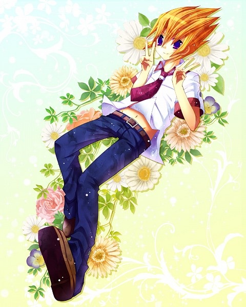 1boy male_focus orange_hair purple_eyes shingetsu_rei tagme vector_(yu-gi-oh!) yu-gi-oh!