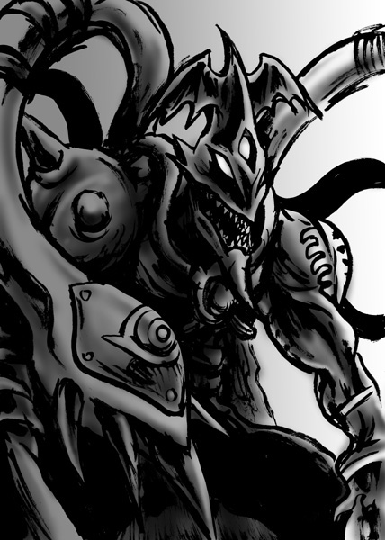1boy digimon digimon_(creature) male_focus marindevimon muscular muscular_male solo