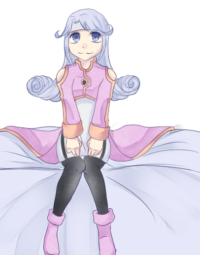 1girl bare_shoulders blue_eyes blue_hair dress headband jacket long_hair mel_(tales) pantyhose shoes smile tales_of_(series) tales_of_phantasia:_narikiri_dungeon tales_of_phantasia:_narikiri_dungeon_x