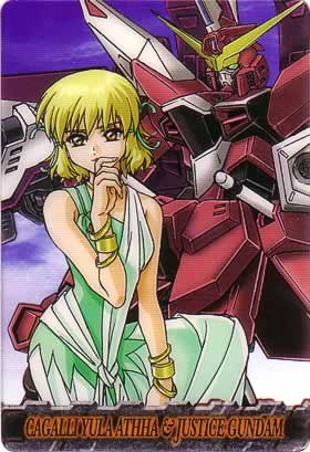 00s 1girl blonde_hair breasts cagalli_yula_athha female_focus gundam gundam_seed gundam_seed_destiny justice_gundam large_breasts lowres short_hair solo yellow_eyes