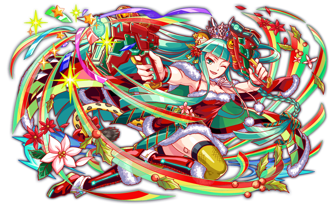 1girl animal_ear_fluff animal_ears anime_coloring artist_request bare_arms bare_shoulders blunt_bangs blunt_ends blunt_sidelocks boots bow bow_flower braid breasts christmas christmas_ornaments cleavage coat coat_on_shoulders collarbone confetti crash_fever diagonal-striped_ribbon dress dress_bow dual_wielding earrings firing fishnet_thighhighs fishnets flower full_body game_cg green_bow green_eyes green_ribbon gun hair_ornament hair_ribbon hairclip holding holding_gun holding_weapon hood hood_down hooded_coat jewelry knee_boots lace-up_boots leaf leg_tattoo leopard_ears leopard_tail long_hair long_sidelocks looking_at_viewer low-braided_long_hair low-tied_long_hair medium_breasts mistletoe number_tattoo numbered official_art one_eye_closed ose_(crash_fever) outline pink_flower pink_petals pinstripe_bow pinstripe_pattern poinsettia puffy-trimmed_coat puffy-trimmed_dress puffy-trimmed_footwear puffy-trimmed_hood puffy_sleeve_cuffs red_boots red_bow red_coat red_dress red_flower red_outline red_petals red_ribbon red_sleeves red_straps red_wrist_cuffs ribbon short_dress side_braid sidelocks silver_tiara sleeve_cuffs smile solo spaghetti_strap sparkle square square_tattoo star_(symbol) star_earrings star_ornament streamers striped_ribbon tachi-e tail tail_bow tail_ornament tattoo thighhighs third-party_source tiara transparent_background two-sided_coat two-sided_fabric two-tone_bow two-tone_ribbon very_long_hair weapon white_sleeve_cuffs wrist_cuffs yellow_tail yellow_thighhighs