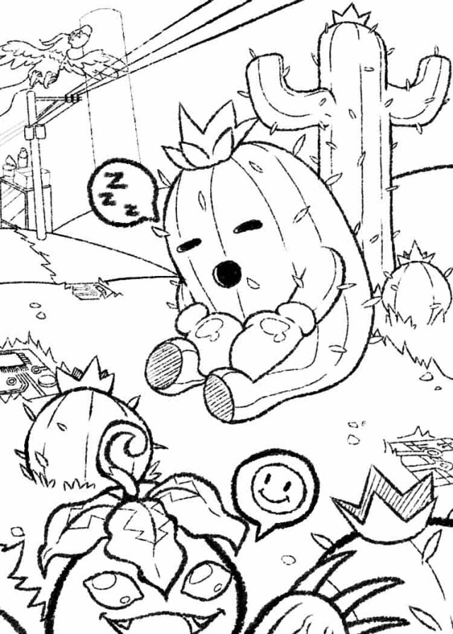 birdramon boxing_gloves cactus digimon digimon_(creature) flower monster_girl palmon petals plant plant_girl sharp_teeth spines teeth togemon