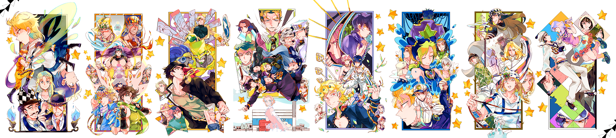 6+boys 6+girls absolutely_everyone arnold_(jojo) bad_id battle_tendency bruno_bucciarati caesar_anthonio_zeppeli diamond_wa_kudakenai diavolo diego_brando dio_brando emporio_alnino enrico_pucci enya_geil erina_pendleton ermes_costello esidisi everyone foo_fighters_(jojo) funny_valentine giorno_giovanna guido_mista gyro_zeppeli higashikata_daiya higashikata_joshu higashikata_josuke higashikata_josuke_(jojolion) highres hirose_koichi hirose_yasuho hol_horse jean_pierre_polnareff johnny_joestar jojo_no_kimyou_na_bouken jojolion jonathan_joestar joseph_joestar joseph_joestar_(old) joseph_joestar_(young) kakyoin_noriaki kars_(jojo) kawajiri_hayato kira_yoshikage kira_yoshikage_(jojolion) kishibe_rohan kuujou_holly kuujou_jolyne kuujou_joutarou leone_abbacchio lisa_lisa loggins_(jojo) long_image mariah_(jojo) md5_mismatch messina_(jojo) mohammed_avdol multiple_boys multiple_girls narancia_ghirga narciso_anasui nijimura_okuyasu pannacotta_fugo phantom_blood resolution_mismatch robert_e._o._speedwagon rudolph_von_stroheim santana_(jojo) senzzang shizuka_joestar smokey_brown stand_(jojo) star_platinum stardust_crusaders steel_ball_run stone_ocean sugimoto_reimi suzi_q terence_t._d'arby the_world tonio_trussardi trish_una vanilla_ice vento_aureo vinegar_doppio wamuu weather_report wide_image will_anthonio_zeppeli yamagishi_yukako