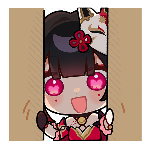 1girl :d bare_shoulders black_gloves brown_hair chibi commentary english_commentary eyeliner fox_mask gloves here&#039;s_johnny!_(meme) honkai:_star_rail honkai_(series) japanese_clothes makeup mask meme mole mole_under_each_eye mole_under_eye movie_reference multiple_moles official_art open_mouth parody red_eyeliner red_eyes scene_reference sinister smile solo sparkle_(honkai:_star_rail) the_shining transparent_background