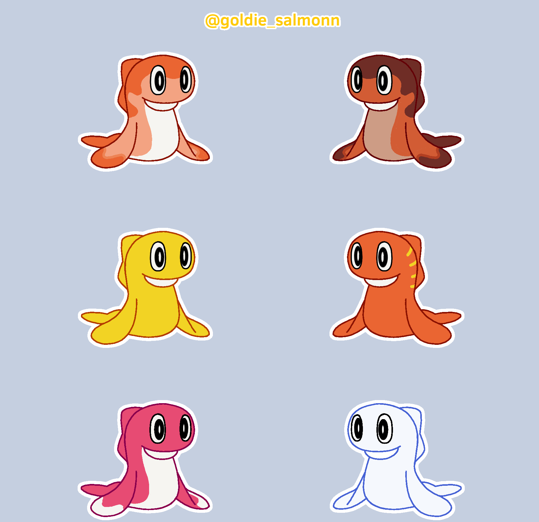 alternate_color animal_focus animated animated_gif artist_name bright_pupils closed_mouth commentary english_commentary fish food full_body goldie-salmonn grey_background highres nintendo no_humans pokemon pokemon_(creature) shiny_and_normal shiny_pokemon simple_background sushi tatsugiri tatsugiri_(curly) tatsugiri_(droopy) tatsugiri_(stretchy) white_pupils