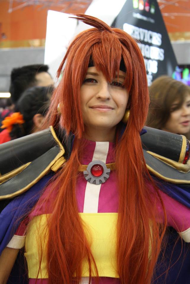 convention cosplay_photo lina_inverse lips looking_at_viewer photo_(medium) red_eyes slayers