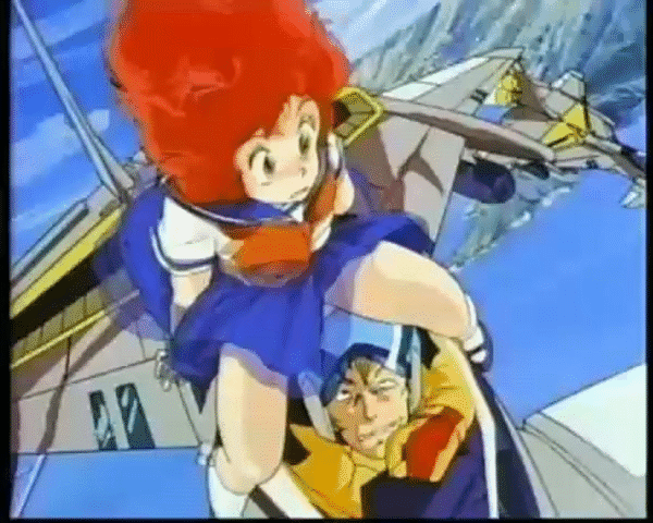1980s_(style) 1boy 1girl accidental_pervert aircraft airplane animated animated_gif blue_sky cityscape clothes_lift day embarrassed flying jet looking_at_another magami_eiko nishijima_katsuhiko oldschool panties project_a-ko red_hair retro_artstyle school_uniform serafuku sitting skirt skirt_lift sky talking underwear upskirt view_between_legs water wind wind_lift