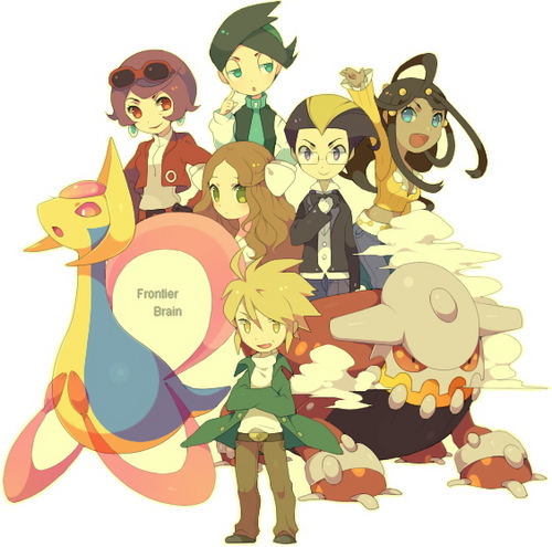 00s 3boys 3girls argenta_(pokemon) caitlin_(pokemon) cresselia dahlia_(pokemon) darach_(pokemon) earrings elite_four english_text everyone frontier_brain gen_4_pokemon glasses heatran jacket jewelry kokemomo_sayakusa legendary_pokemon looking_at_viewer lowres multiple_boys multiple_girls nintendo palmer_(pokemon) pokemon pokemon_(creature) pokemon_dppt smile thorton_(pokemon) vest white_background