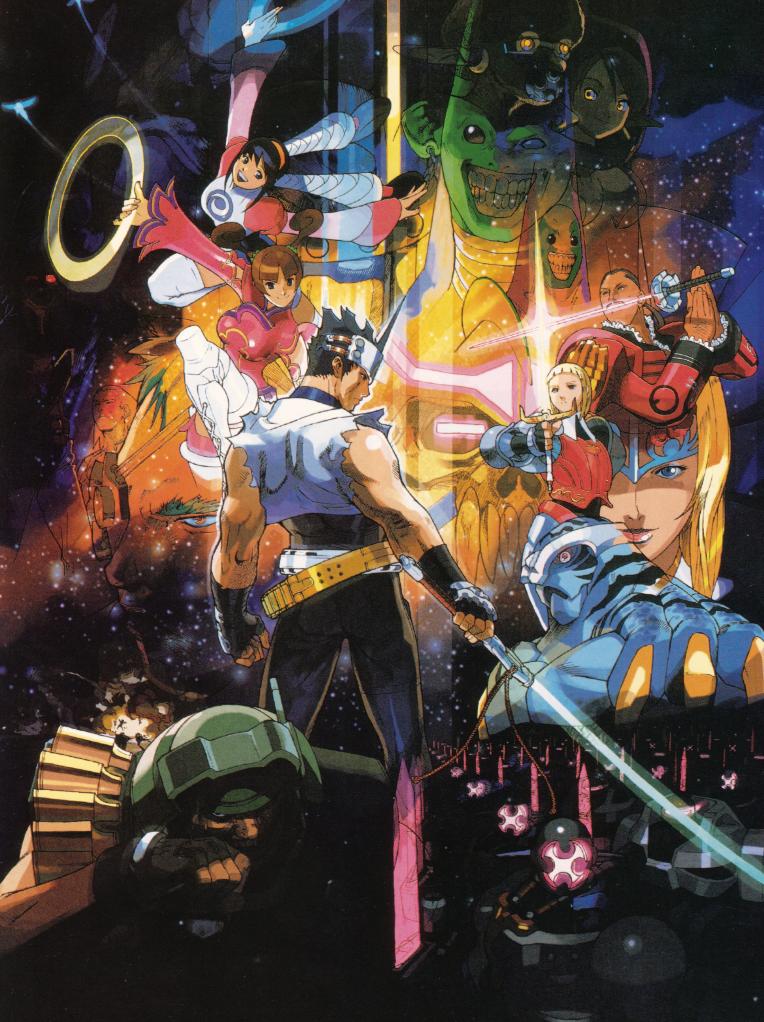 5girls 6+boys adv android annotation_request armor belt black_eyes black_gloves black_hair blonde_hair blood_barbarians blue_eyes blue_skin blunt_bangs boots breasts brother_and_sister brown_eyes brown_hair byakko_(star_gladiator) capcom catherine_rain_bilstein character_saturn_dyer china_dress chinese_clothes circlet claire_(star_gladiator) colored_skin dark_skin detached_sleeves doctor_edward_bilstein dress eagle_(star_gladiator) earrings edaki_shin&#039;ya elbow_gloves ele_(star_gladiator) energy_sword everyone eyepatch fangs fingerless_gloves franco_gerelt frills from_behind gamof_gohgry gantetsu ghost_bilstein gloves gore_gajah green_eyes green_skin grin hair_ornament hairband hairdo headband helmet jewelry june_lin_milliam kaede_(star_gladiator) kanzaki_hayato_(star_gladiator) large_breasts long_hair luca_(star_gladiator) multiple_boys multiple_girls muscular official_art omega_(star_gladiator) plasma plasma_ring plasma_sword plasma_sword:_nightmare_of_bilstein ponytail poster_(medium) prince_(star_gladiator) rai_on saturn_dyer shadow shaker_(star_gladiator) shirt short_hair siblings smile space standing star_(symbol) star_gladiator star_gladiator_2 sword teeth thighhighs torn_clothes twintails vector_(star_gladiator) weapon white_legwear wide_sleeves zelkin_fiskekrogen