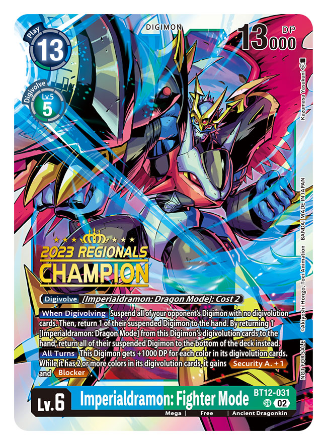 1boy arm_cannon arm_mounted_weapon armor artist_name black_armor blue_tail card_(medium) character_name claws commentary_request copyright_name crotch_plate digimon digimon_(creature) digimon_card_game dragon energy_cannon english_text foot_out_of_frame imperialdramon imperialdramon_fighter_mode leg_armor official_art powering_up red_eyes red_wings short_hair solo spiked_hair tail through_medium weapon white_hair wings yasukuni_kazumasa
