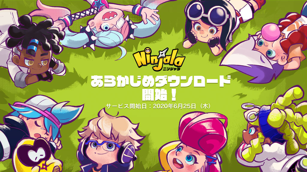 2020 4girls 5boys ahoge aqua_eyes aqua_hair arms_behind_back backwards_hat baseball_cap belt belted_jacket belted_shorts berecca bike_shorts black_gloves black_hood black_hoodie blonde_hair blowing_bubble_gum blue-framed_eyewear blue_hairband blue_pupils blue_shorts blue_sleeves blush boots burton_(ninjala) chewing_gum child closed_eyes closed_mouth coat collared_jacket commentary_request copyright_name copyright_notice creature dark-skinned_male dark_skin dated denim denim_shorts dreadlocks emma_(ninjala) english_text everyone eyelashes eyepatch eyewear_on_head fingerless_gloves flat_chest fluffy_hair fur-trimmed_jacket fur_trim gloves grass green_background green_eyes grey_sleeve_cuffs grin gumchi gungho hair_ornament hair_tie hairband hairclip hat headphones hood hood_down hoodie impossible_hair jacket jane_(ninjala) kappei_(ninjala) kinky_hair lace-up_boots lapels logo long_hair long_sleeves lucy_(ninjala) lying medical_eyepatch medium_hair multicolored_hair multiple_boys multiple_girls ninjala nose nose_tape o-ring official_art on_back on_stomach one_eye_covered open_mouth orange_sleeves outline outstretched_arms padded_vest pantyhose pink_belt pink_hair pink_shirt pompadour print_shirt purple_hair purple_outline red_vest rianti-wong ron_(ninjala) scar scar_on_face second-party_source semi-rimless_eyewear sharp_teeth shirt shoes short_hair shorts shuriken sign simple_background single_bare_arm single_fishnet_armwear single_sleeve skinny sleeping sleeveless sleeveless_jacket sleeveless_shirt smile spiked_hair_ornament split_mouth spread_arms star_(symbol) star_print streaked_hair striped_sleeves sunglasses teeth thigh_boots three-quarter_sleeves tongue torn_clothes torn_shorts translation_request twintails two-tone_hair two-tone_shirt undercut upper_teeth_only van_(ninjala) very_long_hair vest weapon white-framed_eyewear white_coat white_hair white_hat white_pantyhose white_shirt white_sleeves x_hair_ornament yellow_eyes yellow_pupils yellow_sleeves