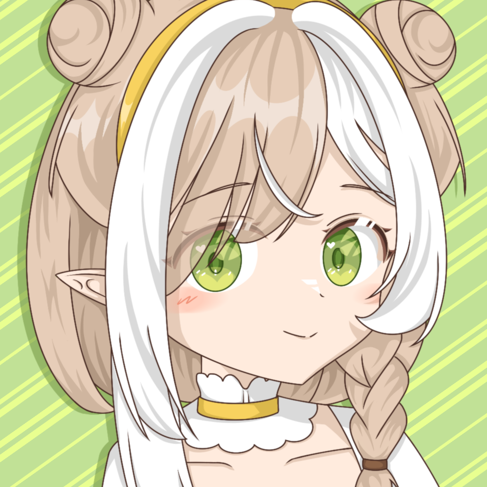 alcohol bar_(place) bartender beer biru biru_blath blath blonde_hair canblaths elf fairy green_background green_eyes non-web_source original pointy_ears