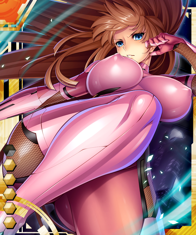 00s 1girl aoi_nagisa_(metalder) ass blue_eyes bodysuit bouncing_breasts breasts brown_hair card_(medium) card_(orange-ur) card_(ur) covered_erect_nipples female_focus hime_cut huge_ass huge_breasts impossible_clothes kicking koukawa_asuka lilith-soft long_hair looking_at_viewer no_bra shiny_skin skin_tight smile taimanin_(series) taimanin_asagi_3 taimanin_asagi_battle_arena_all_card_gallery taimanin_asagi_kessen_arena very_long_hair