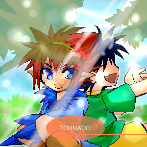 1boy 1girl anna_(legendz) harpy_(legendz) legendz legendz_(creature) lowres pointy_ears short_hair shuzo_matsutani