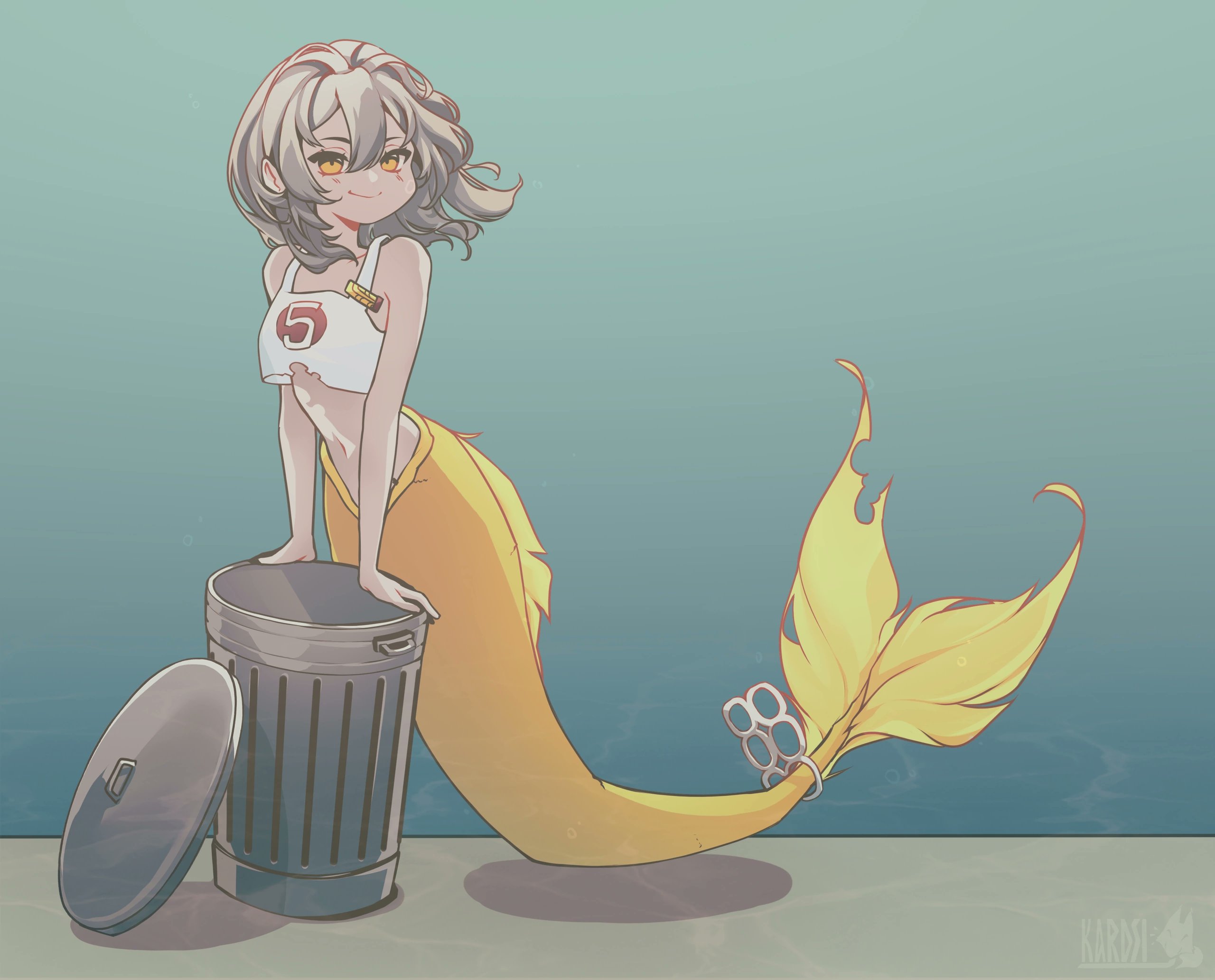 Trashmaid's inviting posture