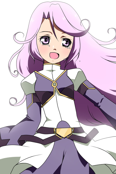 belt dress meltia_(tales) open_mouth pink_hair purple_eyes simple_background tales_of_(series) tales_of_phantasia:_narikiri_dungeon tales_of_phantasia:_narikiri_dungeon_x tears