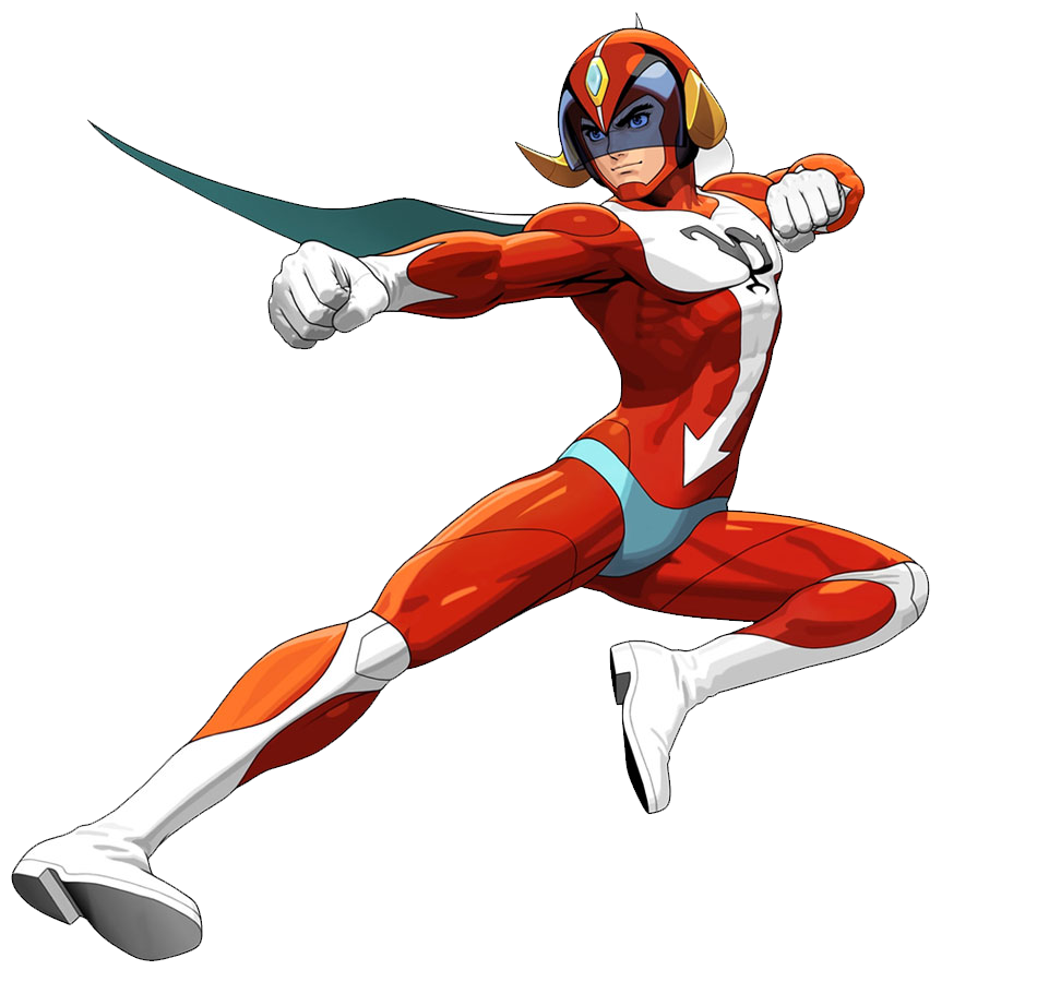 1boy assault_visor blue_cape blue_eyes blue_pants blue_visor bodysuit boots cape closed_mouth eyes_visible_through_eyewear fake_horns flying forward-facing_horns full_body gloves hariken_polymar helmet horned_helmet horns kicking male_focus mori_toshiaki multicolored_bodysuit muscular official_art pants polymar red_bodysuit red_helmet skin_tight solo tatsunoko_vs_capcom transparent_background two-tone_cape v-shaped_eyebrows white_boots white_cape white_gloves wing_cape yellow_horns