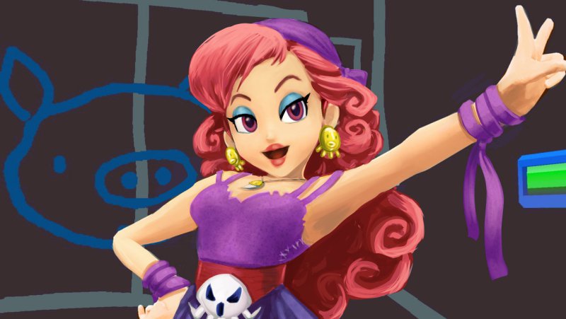 arettes bandana captain_syrup lips make makeup nintendo pants pirate red_eyes red_hair shoes tagme wario_land wario_land:_shake_it!