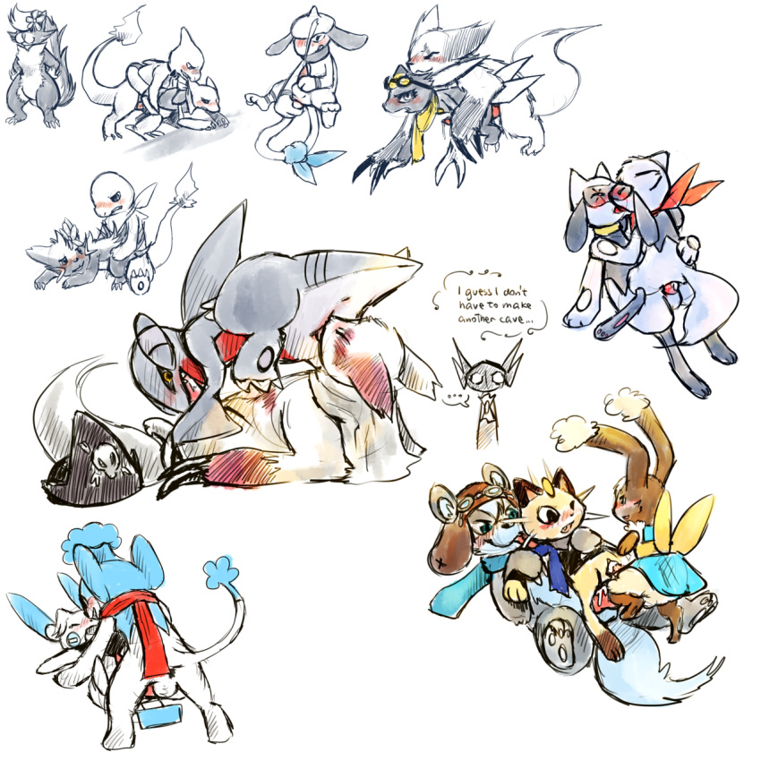 abra buneary character_request charmander charmeleon furry gabite gen_1_pokemon gen_2_pokemon gen_3_pokemon gen_4_pokemon gen_5_pokemon haychel kadabra meowth minun nintendo pokemon riolu sableye simipour smeargle sneasel stunky tagme weavile zangoose