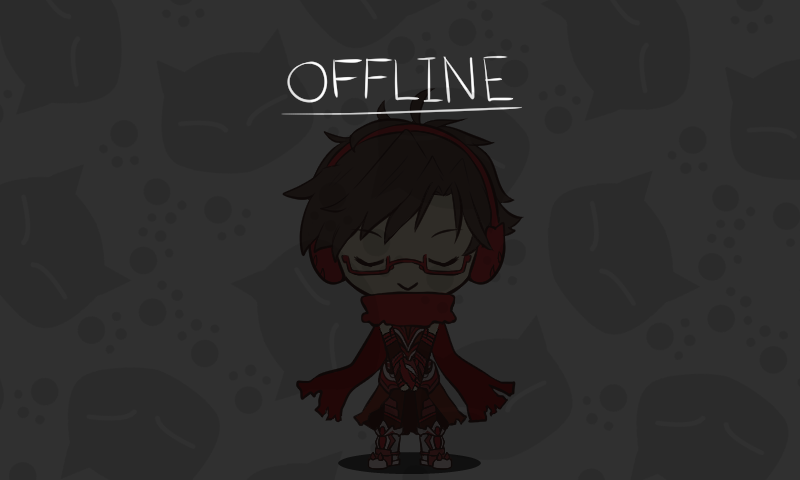 1boy armored_boots boots brown_gloves brown_hair brown_pants chibi chibi_only clip_studio_paint_(medium) closed_eyes closed_mouth commission deviruchi elbow_gloves english_text full_body glasses gloves guillotine_cross_(ragnarok_online) headphones lilblkrose male_focus official_alternate_costume pants ragnarok_online red-framed_eyewear red_scarf scarf shirt short_hair sleeveless sleeveless_shirt smile solo