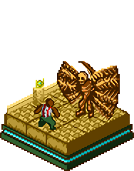 chattur&#039;gha_gatekeeper dark_skin eternal_darkness:_sanity&#039;s_requiem fire gatekeeper_(eternal_darkness:_sanity&#039;s_requiem) green_fire jushi_yamori_(resin_gecko) lowres michael_edwards monster nintendo pixel_art resized silicon_knights skeleton stinger tail temple torch upscaled very_dark_skin waifu2x wings