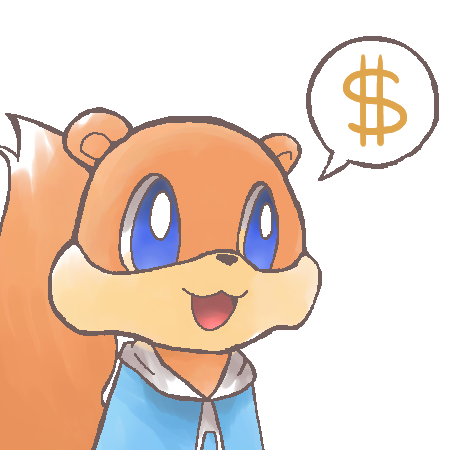 1boy conker conker&#039;s_bad_fur_day dollar_sign lowres no_humans rareware speech_bubble squirrel