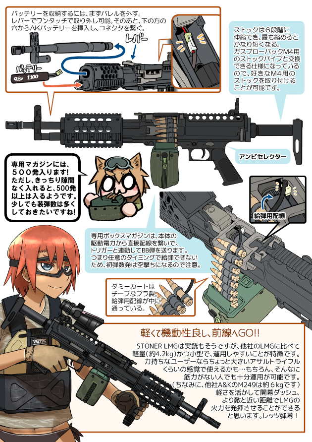 2girls 5.56x45mm_nato airsoft_review_illustrated ammunition ammunition_belt ammunition_box ammunition_focus ammunition_profile animal_ear_fluff animal_ears ares_incorporated armor bikini bikini_bottom_only bikini_under_clothes blue_eyes body_armor breasts bullet bulletproof_vest carbine_cartridge ceramic ceramic_armor chibi diagram didloaded disintegrating_link dmr_cartridge fn_herstal ghost_ring goggles gun high-capacity_magazine information_sheet intermediate_cartridge iron_sights japanese_text kac_lamg kac_stoner_lmg knight&#039;s_armament_company light_machine_gun lmg_cartridge long_gun m27_link machine_gun metal_plate military_cartridge multiple_girls orange_hair original primer_(firearms) revealing_clothes rifle_cartridge safety_glasses scope shirt side-tie_bikini_bottom sight_(weapon) small_arms_protective_insert squad_automatic_weapon stock_(firearm) supersonic_ammunition swimsuit swimsuit_under_clothes telescopic_sight telescoping_stock text_focus translation_request trauma_plate vertical_forward_grip vest weapon weapon_focus weapon_profile wet wet_clothes wet_shirt