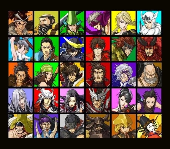 5girls 6+boys akechi_mitsuhide_(sengoku_basara) azai_nagamasa_(sengoku_basara) chosokabe_motochika_(sengoku_basara) date_masamune_(sengoku_basara) fuuma_kotarou_(sengoku_basara) honda_tadakatsu_(sengoku_basara) honganji_kennyo houjou_ujimasa_(sengoku_basara) imagawa_yoshimoto itsuki_(sengoku_basara) kasuga katakura_kojuurou katakura_kojuurou_(sengoku_basara) maeda_keiji_(sengoku_basara) maeda_toshiie_(sengoku_basara) matsu_(sengoku_basara) miyamoto_musashi mori_ranmaru_(sengoku_basara) mouri_motonari_(sengoku_basara) multiple_boys multiple_girls nouhime_(sengoku_basara) oda_nobunaga_(sengoku_basara) oichi_(sengoku_basara) sanada_yukimura_(sengoku_basara) sarutobi_sasuke_(sengoku_basara) sengoku_basara shimazu_yoshihiro takeda_shingen takenaka_hanbee_(sengoku_basara) tokugawa_ieyasu_(sengoku_basara) toyotomi_hideyoshi_(sengoku_basara) uesugi_kenshin_(sengoku_basara) zabii