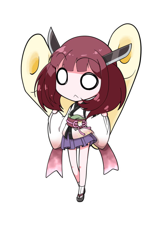 1girl ahoge blue_skirt blunt_bangs bob_cut brown_hair chibi chibi_only commentary_request dairi full_body headgear japanese_clothes kimono kiritanpo_(food) large_variant_set long_sleeves obi oversized_food oversized_object pleated_skirt sandals sash short_hair short_kimono short_yukata skirt solo standing tabi tachi-e touhoku_kiritan transparent_background variant_set voiceroid wide_sleeves yukata zouri