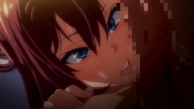 1boy 1girl 69 akane_wa_tsumare_somerareru animated animated_gif censored cunnilingus mosaic_censoring nanao_akane oral penis_on_face