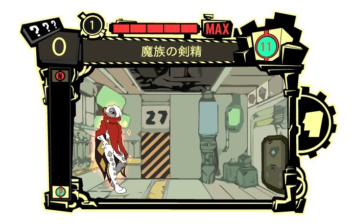 1girl ? ?? aura black_eyes border cape clothing_cutout colored_skin covered_mouth door english_text female_focus fi_(zelda) full_body gloves grey_skin hair_over_one_eye hand_on_own_hip high_collar indoors japanese_text lobotomy_corporation mixed-language_text nintendo one_eye_covered outline pants project_moon red_cape red_outline s_(esumi_kihomaru) short_hair solo standing the_legend_of_zelda the_legend_of_zelda:_skyward_sword translation_request transparent_border user_interface white_gloves white_hair white_pants