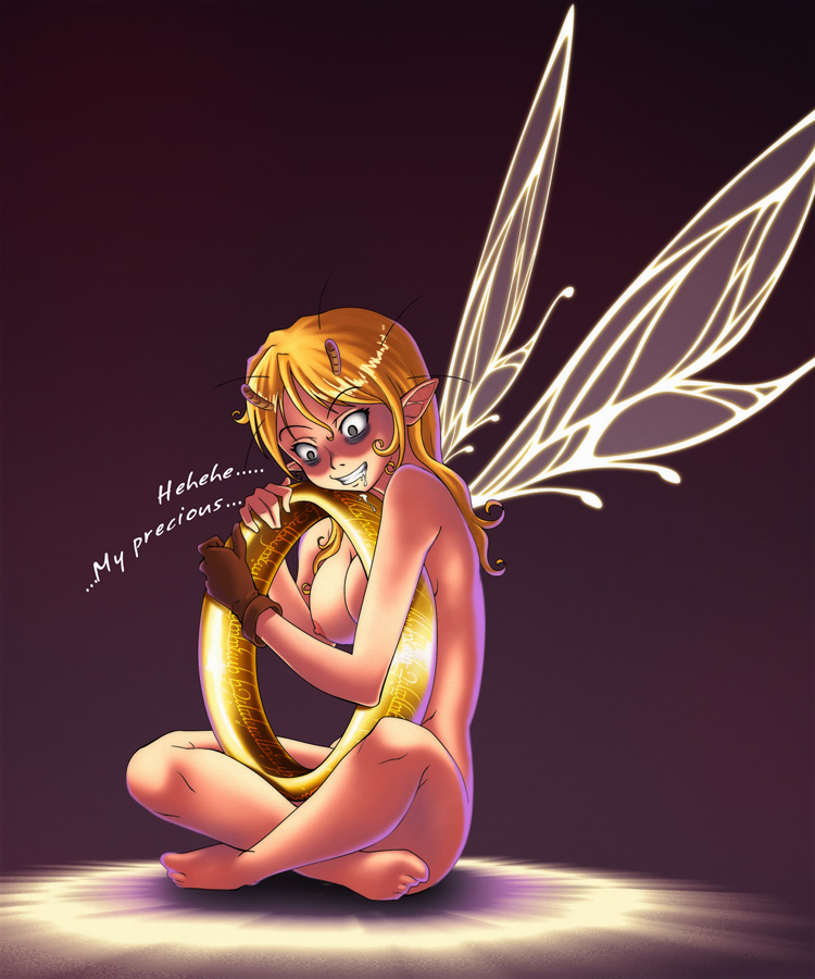 1girl antennae fairy felarya gammatelier gloves jewelry mini_person minigirl no_nipples nude orange_hair ring smile solo subeta the_lord_of_the_rings tolkien&#039;s_legendarium tolkien&#039;s_legendarium
