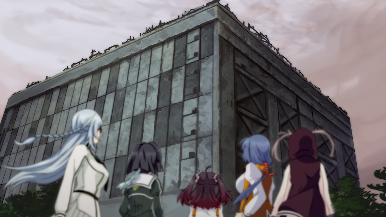 5girls ahoge asakura_mihono ayanokouji_martial_arts_school_uniform black_hair blurry blurry_foreground braid breasts brown_jacket building dress floating_hair from_behind game_cg green_dress grey_hair hair_through_hood half_up_braid heijou_institute_school_uniform hood hood_up hooded_jacket jacket kitora_mirja large_breasts long_hair long_sleeves medium_hair minoseki_gakuin_uniform multiple_girls musumi_kiyoka non-web_source orange_jacket osafune_girls_academy_school_uniform outdoors renpu_girls_school_uniform school_uniform setouchi_chie shichinosato_kofuki shirt short_hair sidelocks sky standing toji_no_miko toji_no_miko:_kizamishi_issen_no_tomoshibi tree two_side_up white_shirt winter_uniform