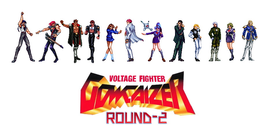 1990s_(style) choujin_gakuen_gowcaizer game guitar hellstinger hishizaki_shaia_(gowcaizer) instrument kaiza_isato kash_gyustan oobari_masami pixel_art retro_artstyle school_uniform shigure_kyosuke son_karin technos third-party_edit warmers