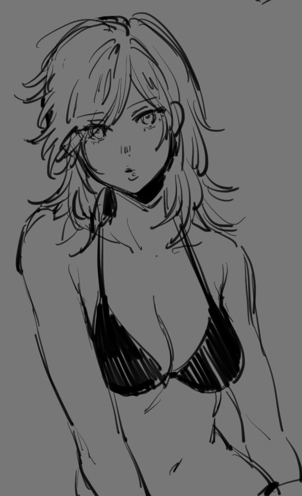 1girl bra breasts cleavage eva_(metal_gear) female_focus medium_breasts metal_gear_(series) metal_gear_solid_3:_snake_eater noriuma panties solo underwear underwear_only