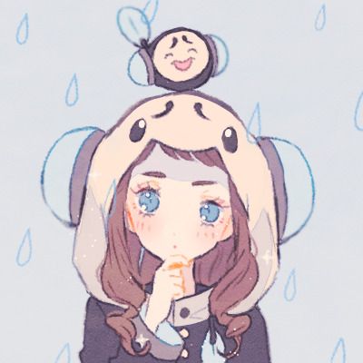 1girl black_shirt blue_background blue_eyes brown_hair character_hood closed_mouth dot_mouth furrowed_brow gen_5_pokemon hilda_(pokemon) hood hoodie long_hair looking_at_viewer lowres nintendo pokemon pokemon_(creature) pokemon_bw ryokuno_green shirt simple_background tympole upper_body water_drop yellow_hoodie