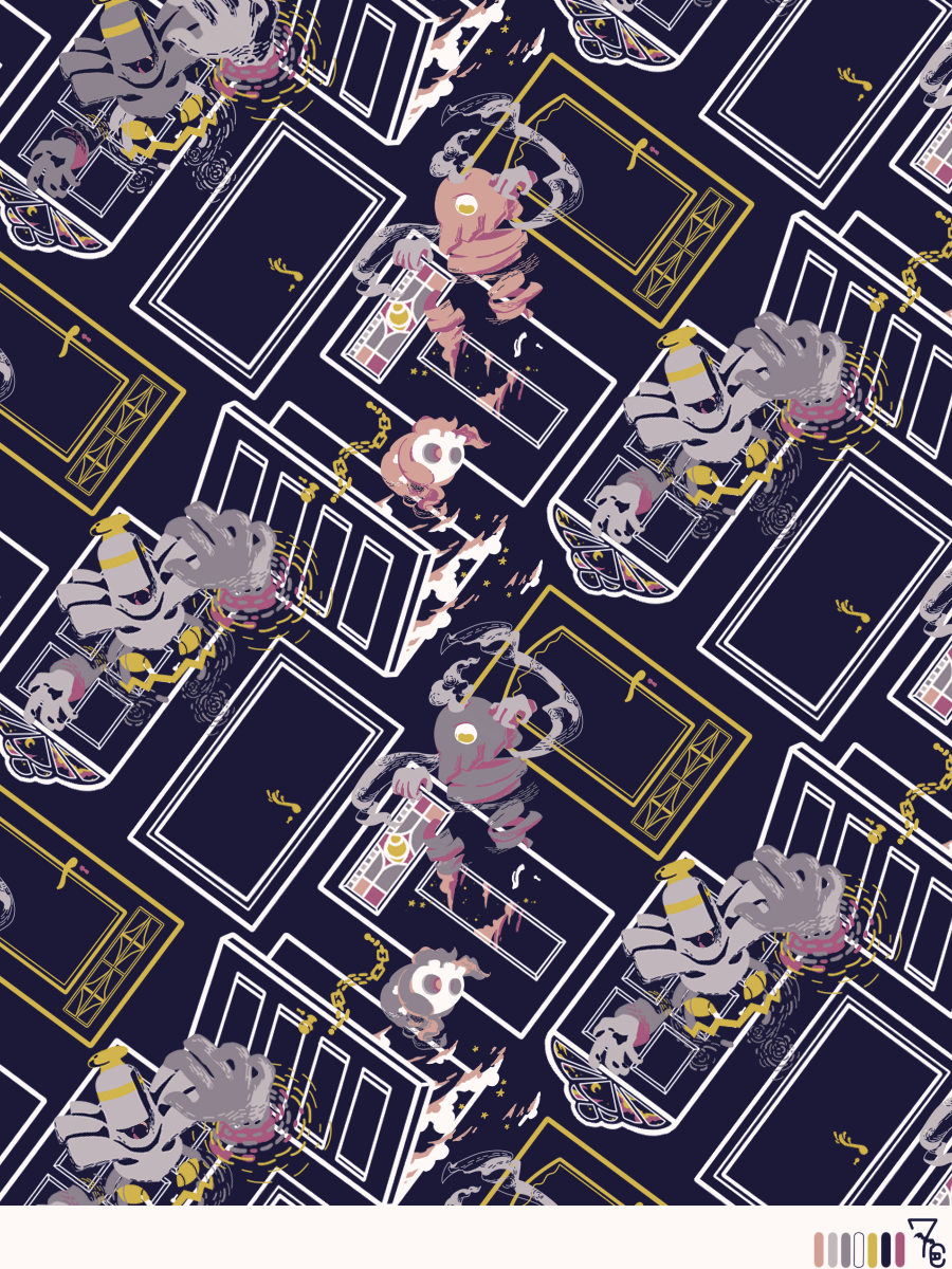 alternate_color color_guide door dusclops dusknoir duskull evolutionary_line flat_color gen_3_pokemon gen_4_pokemon ghost highres mask nintendo no_humans pokemon pokemon_(creature) shiny_and_normal shiny_pokemon skull_mask smoke zara-me_(yukkuri)