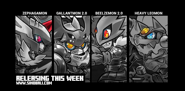 beelzebumon blue_eyes digimon digimon_(creature) dukemon heavyleomon horns orange_eyes pink_eyes wings zephagamon