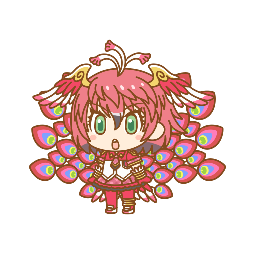 1girl bird_girl bird_tail bird_wings kemono_friends kemono_friends_pavilion looking_at_viewer official_art red_hair short_hair solo suzaku_(kemono_friends) tail transparent_background wings
