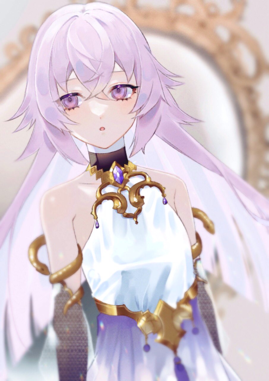 1girl 9s_zzz artistic_error bad_id bad_twitter_id grimms_notes magic_mirror_(grimms_notes) purple_hair solo