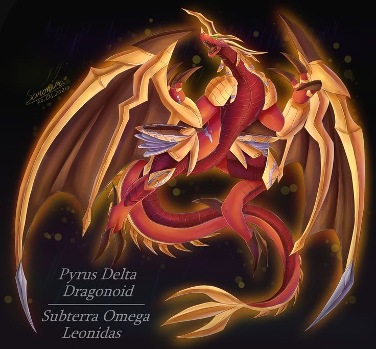 bakugan dragon dragonoid golden_wings horns tagme thorns