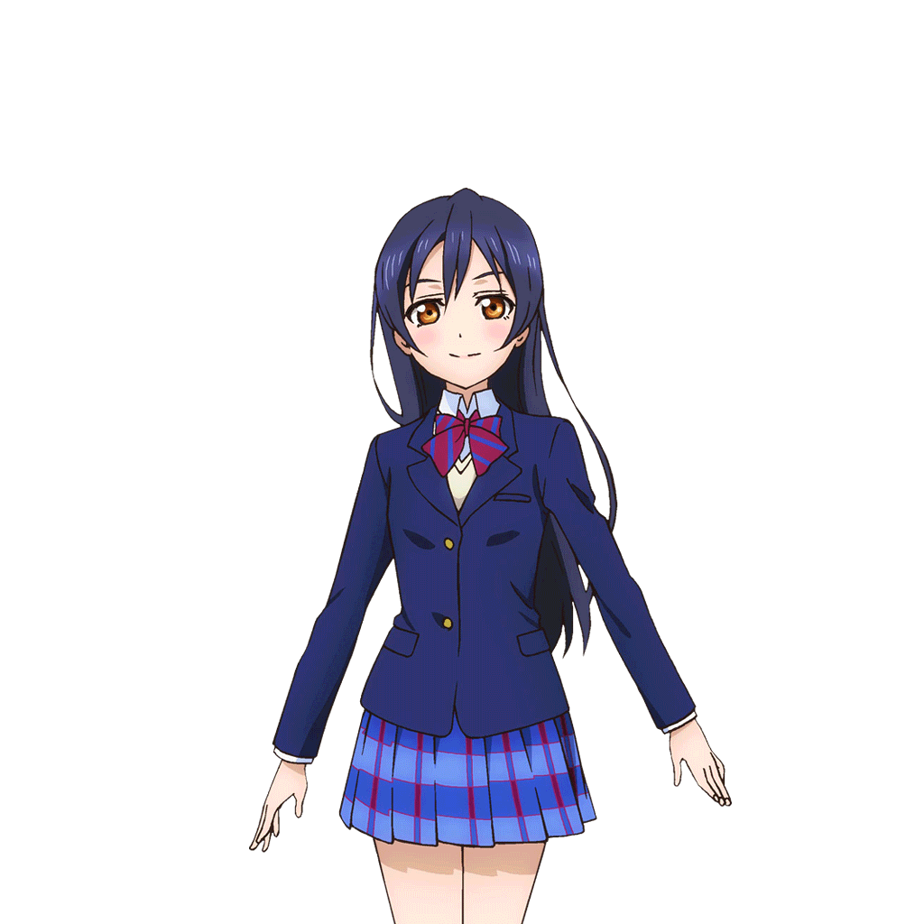1girl blazer blue_hair blue_jacket blue_skirt blush bow bowtie closed_mouth cowboy_shot diagonal-striped_bow diagonal-striped_bowtie diagonal-striped_clothes dress_shirt hair_between_eyes jacket long_hair long_sleeves looking_at_viewer love_live! love_live!_school_idol_festival love_live!_school_idol_project official_art open_mouth otonokizaka_school_uniform plaid_clothes plaid_skirt pleated_skirt red_bow red_bowtie school_uniform shirt skirt smile solo sonoda_umi standing striped_clothes transparent_background white_shirt winter_uniform yellow_eyes